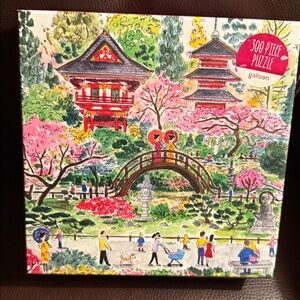 Galison Japanese Tea Garden Puzzle. 300 pieces complete.